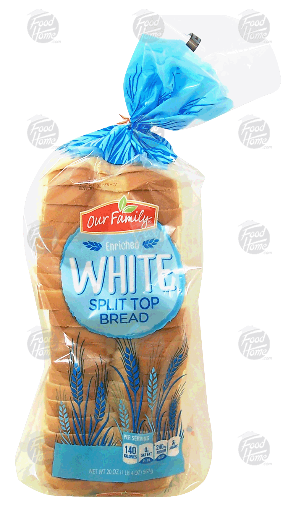 Our Family  white sliced split top bread loaf Full-Size Picture